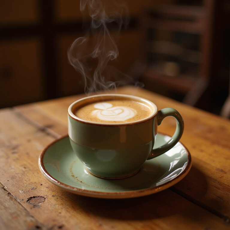 tradycyjna grecka kawa w małej filiżance z pianką kaimaki