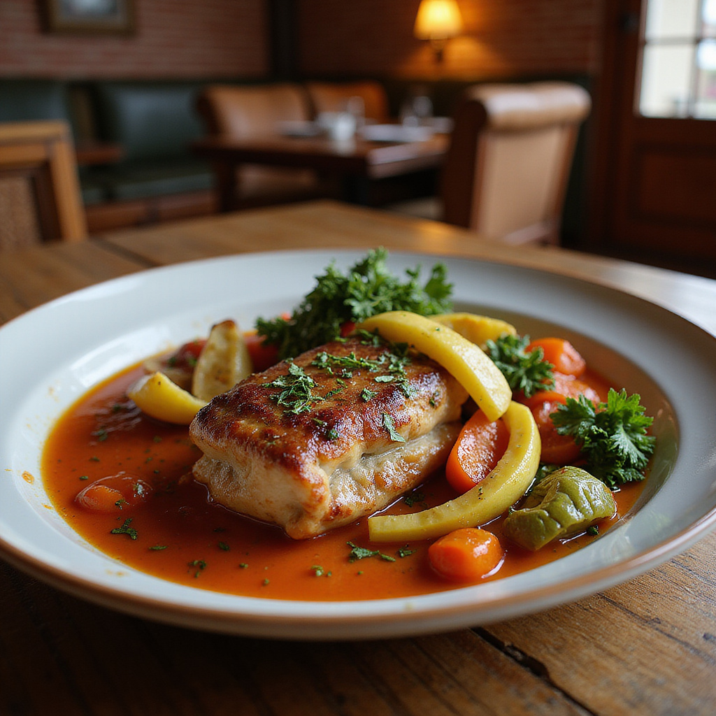 Tradycyjna Bagna Càuda podawana z warzywami w piemonckiej trattorii