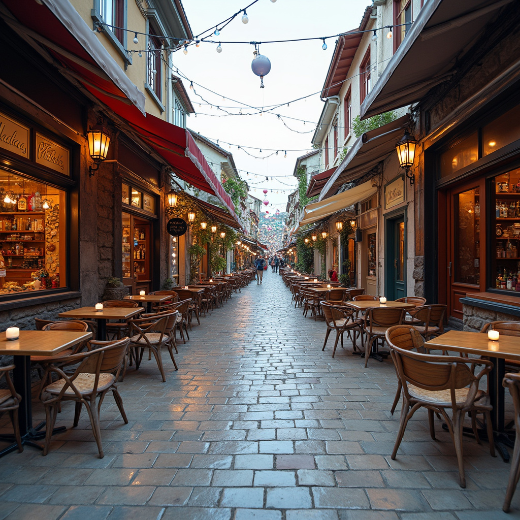 Ulica w Denizli z lokalnymi sklepami i restauracjami, miasto, podróże