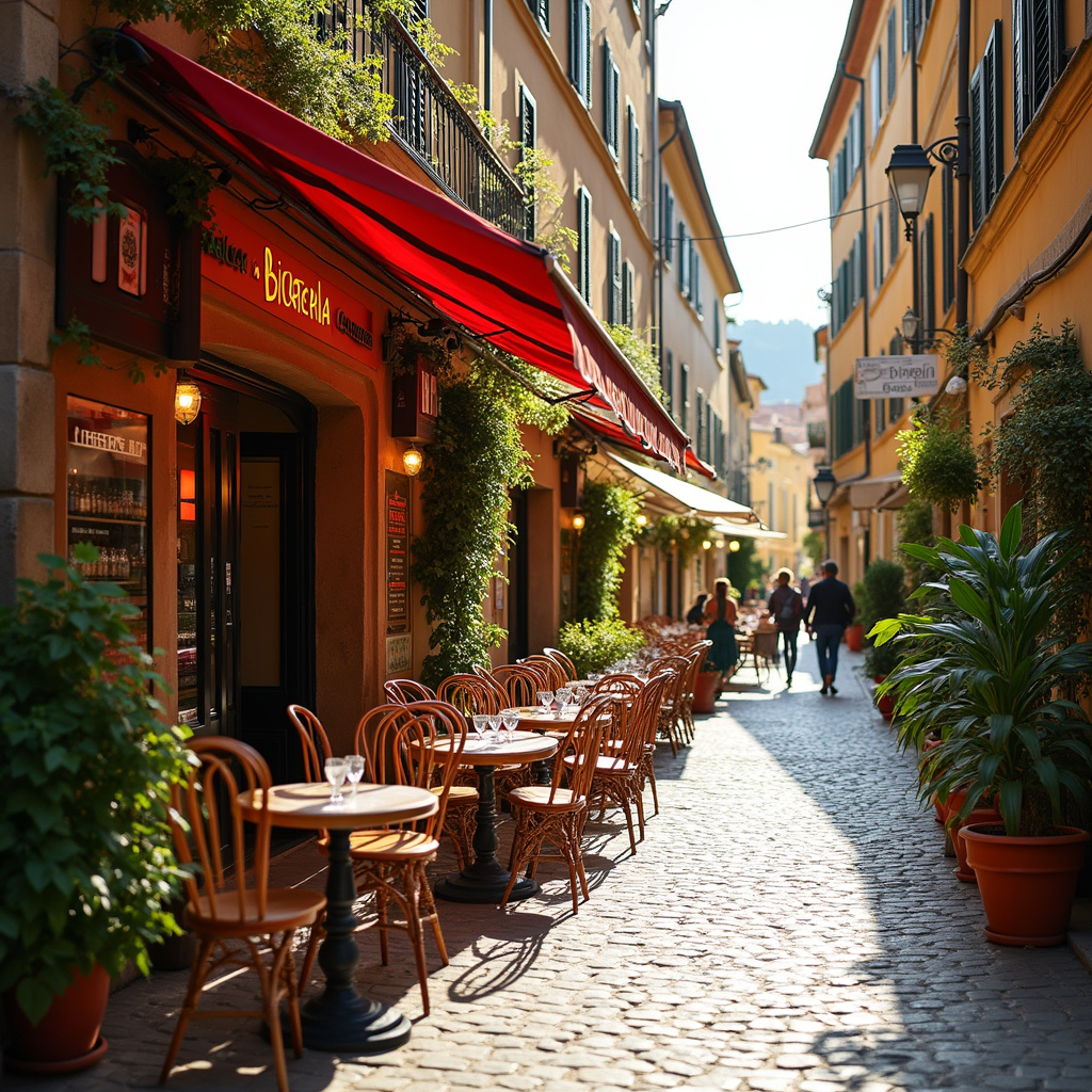 Ulica w Turynie z kawiarnią serwującą tradycyjne bicerin i inne włoskie przysmaki