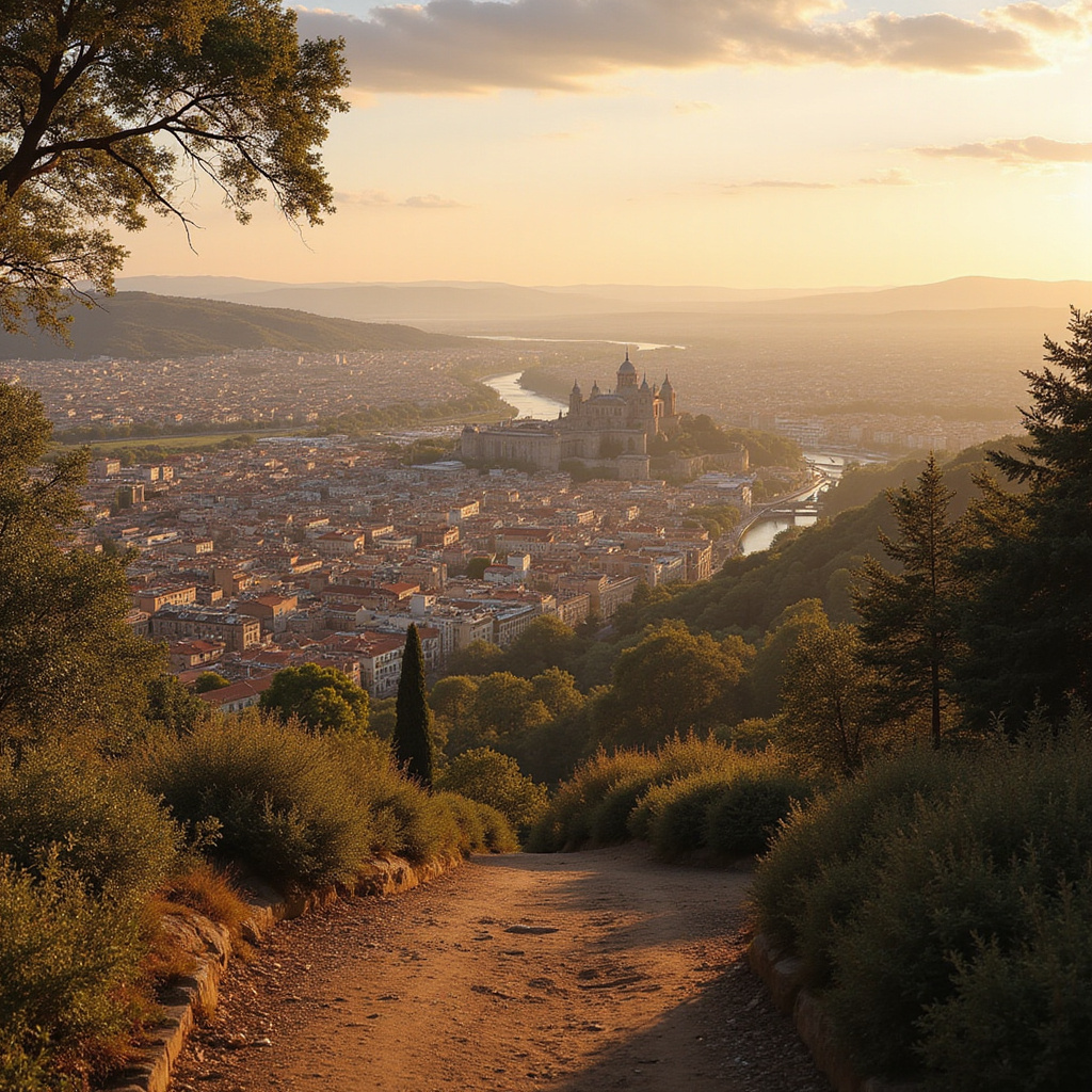 Jednodniowe wycieczki z Madrytu - widok na Toledo z Mirador del Valle