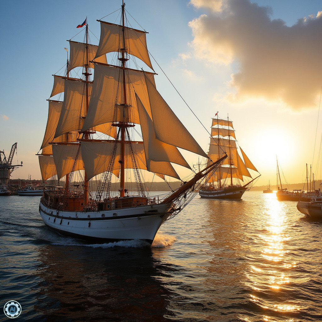 Żaglowce Tall Ships Races w porcie w Szczecinie, morska przygoda i turystyka