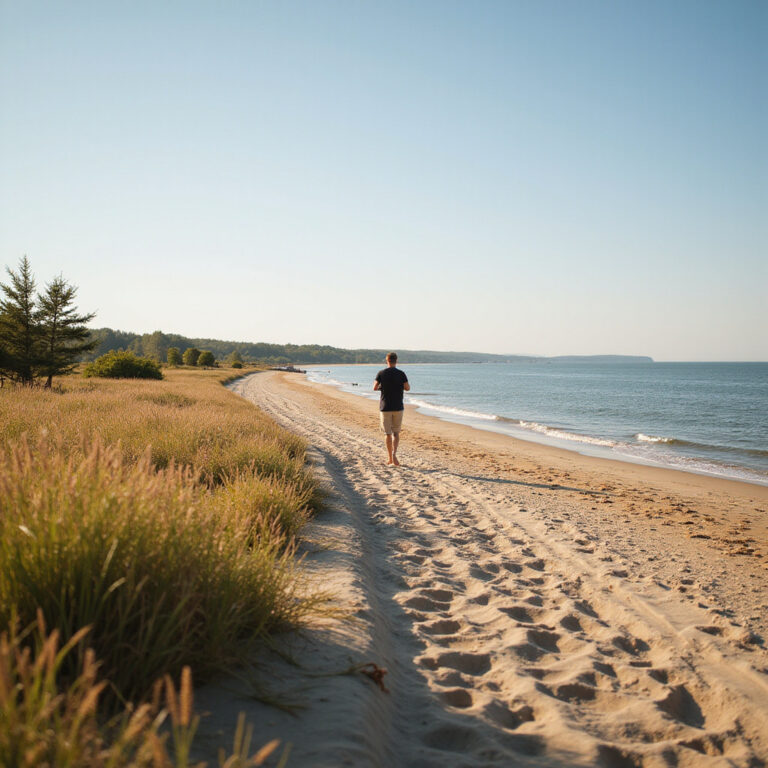 Spacer po złotej plaży w Lipawie z widokiem na Bałtyk – idealne miejsce na relaks i aktywności wodne