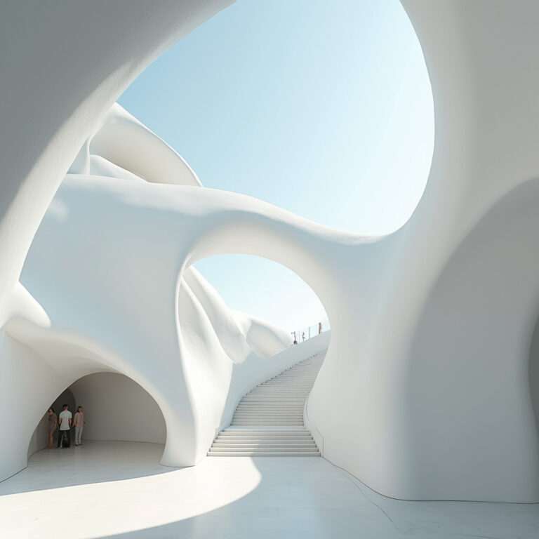 City of Arts and Sciences w Walencji - białe, płynne formy architektury Santiago Calatravy