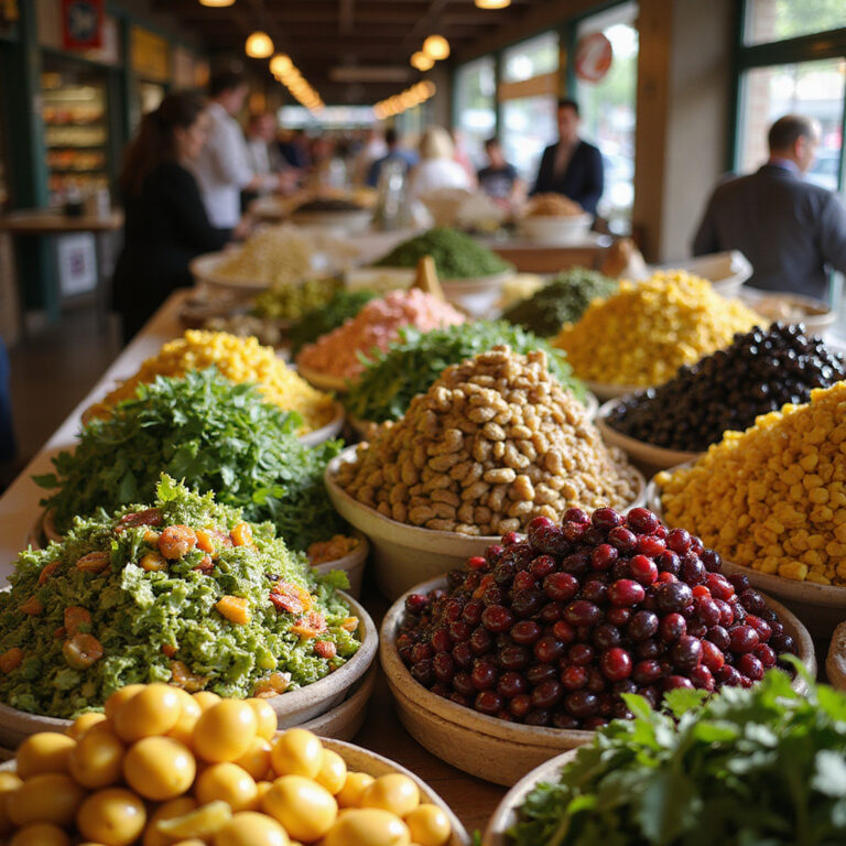 Mercado Central Ateny – kolorowe stragany z oliwkami i świeżymi ziołami
