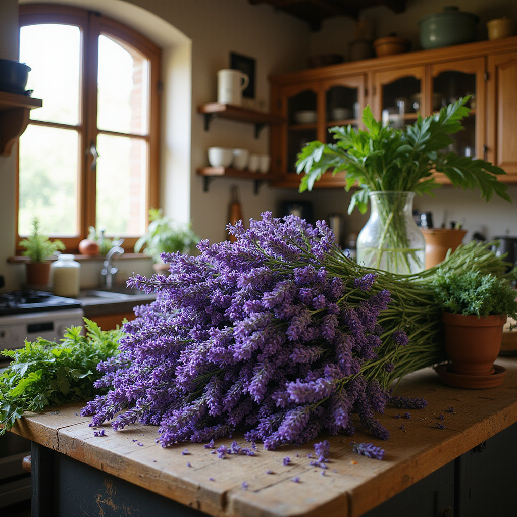 Lawenda w kuchni Marsylii na tle tradycyjnych ziół prowansalskich
