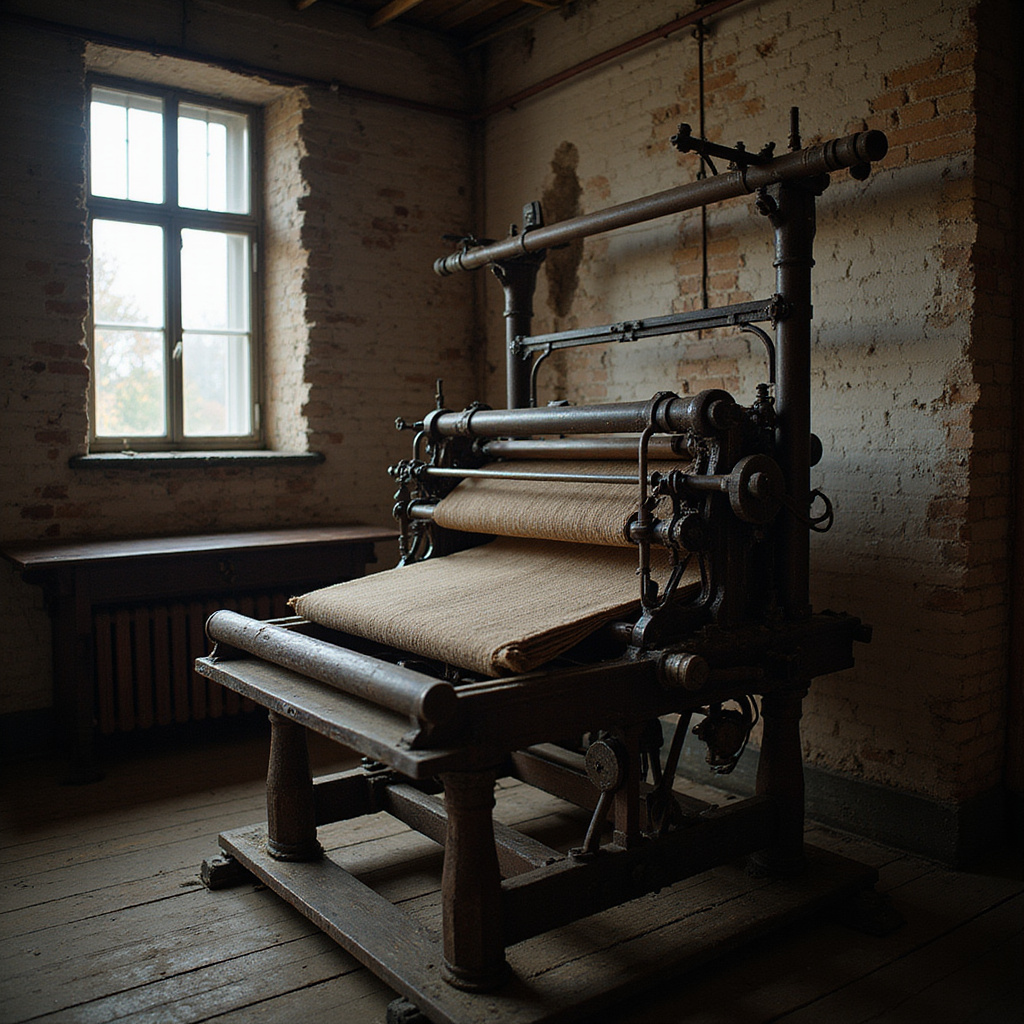 Muzeum Szmaciaka w Dyneburgu - industrialne dziedzictwo Łotwy, maszyny tkackie