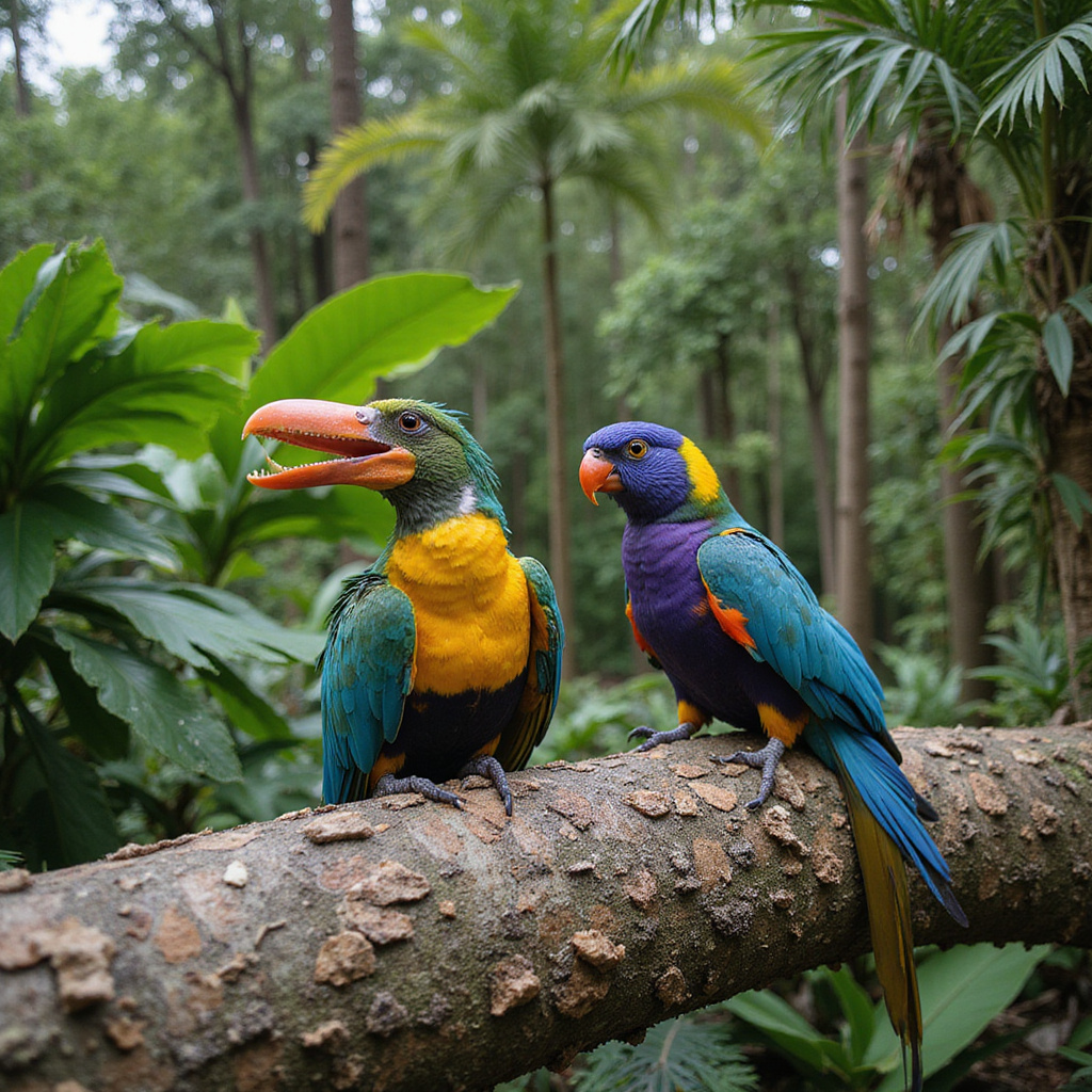 Ptaki Florydy w ptaszarni Gatorland, egzotyczne gatunki i zieleń