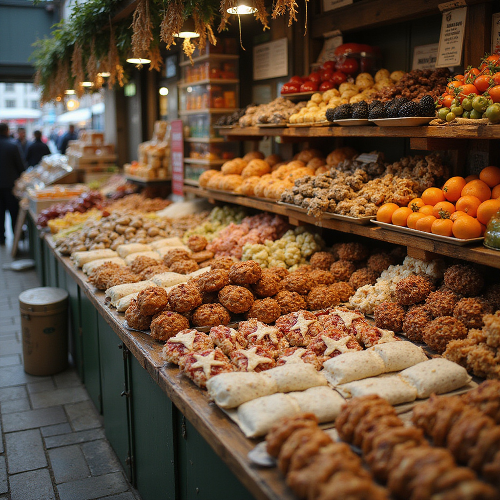 Targ spożywczy w Krakowie z lokalnymi produktami i przysmakami
