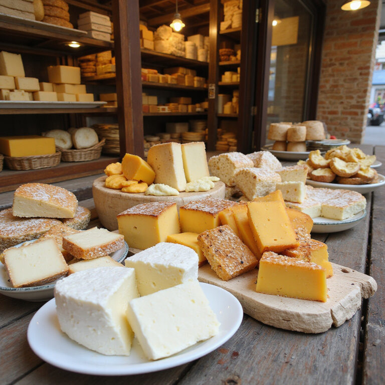 Targ w Patras z lokalnymi serami – świeża feta i inne greckie specjały