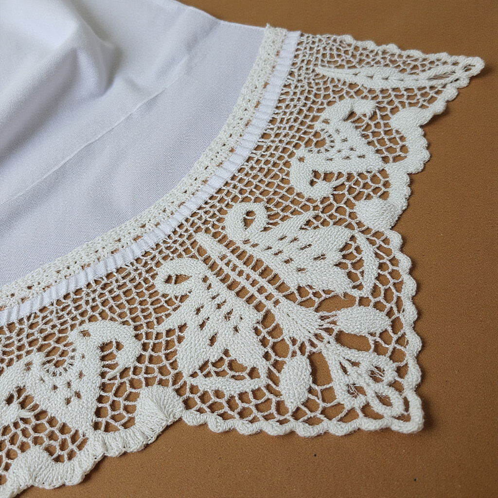 Tradycyjna koronka Lefkaritika z Cypru - misterna robota ręczna
