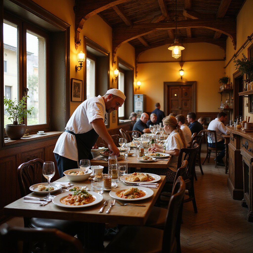 Lokalna trattoria we Florencji serwująca tradycyjne dania