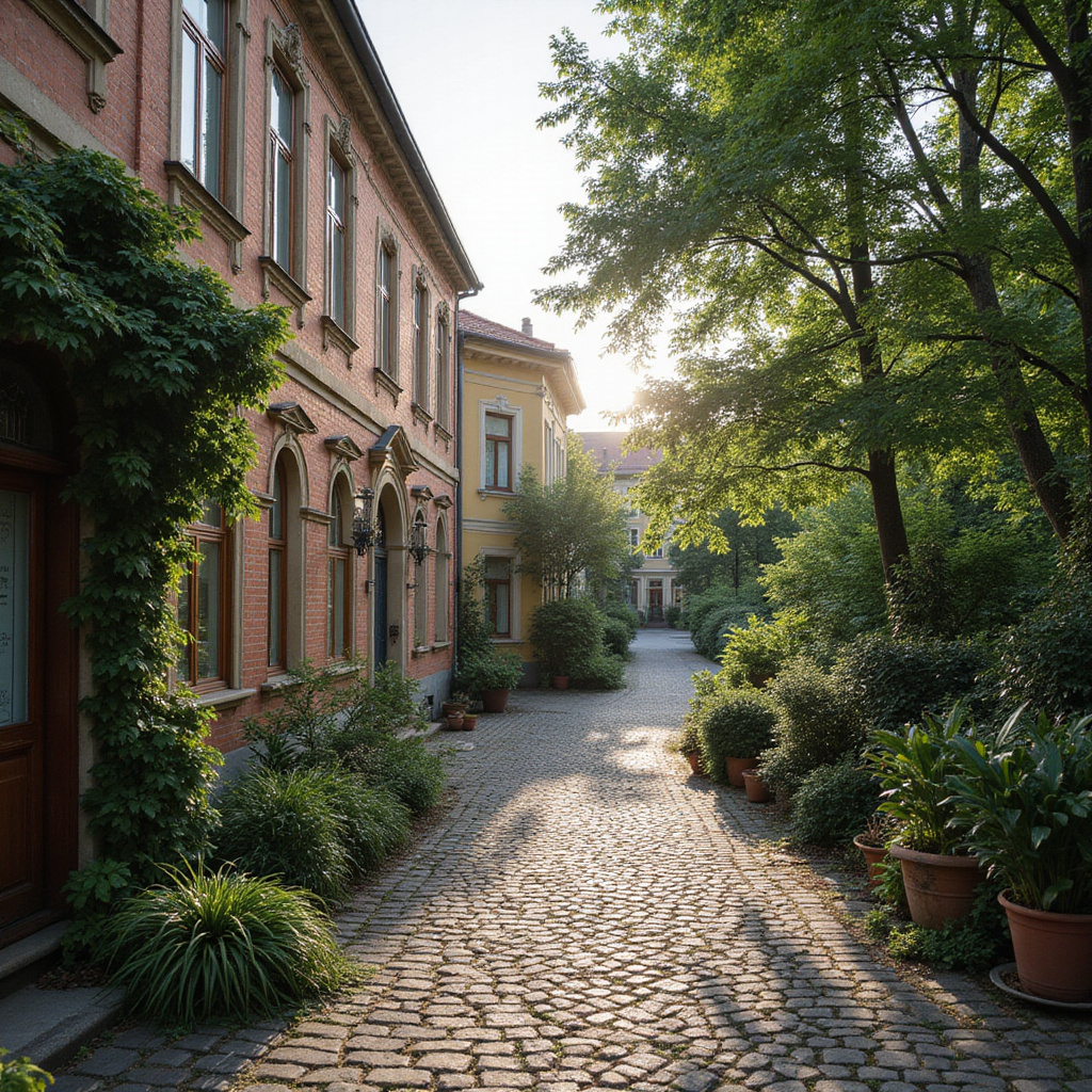 Ulica w Dyneburgu z widokiem na zabytkowe kamienice i zieleń miejską