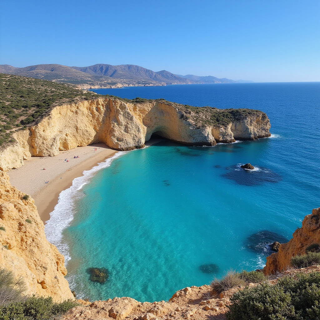 Widok na klify Cape Greco i turkusowe morze – idealne miejsce na wakacje na Cyprze