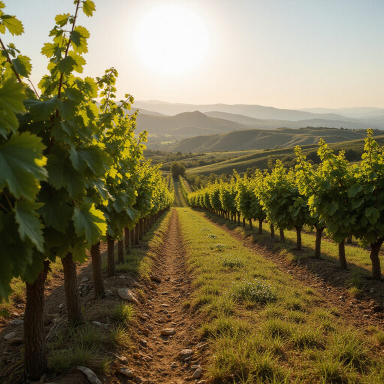 Winnice w regionie Commandaria na Cyprze, gdzie dojrzewają winogrona Xynisteri i Mavro