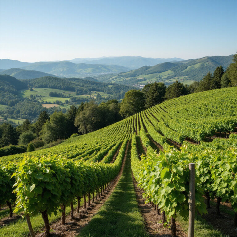 Winnice Valpolicella rozciągające się na tle wzgórz, idealne dla miłośników wina i przyrody