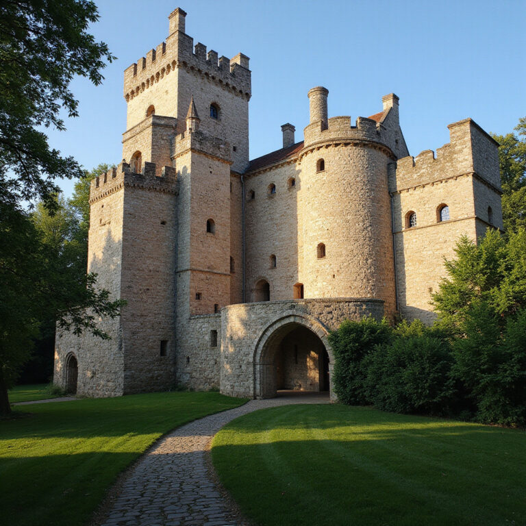 Zamek Orderu Inflanckiego w Kurlandii, średniowieczna architektura obronna