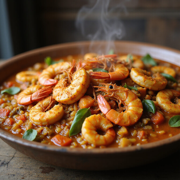 Autentyczna paella z Majorcy z langustynkami i szafranem