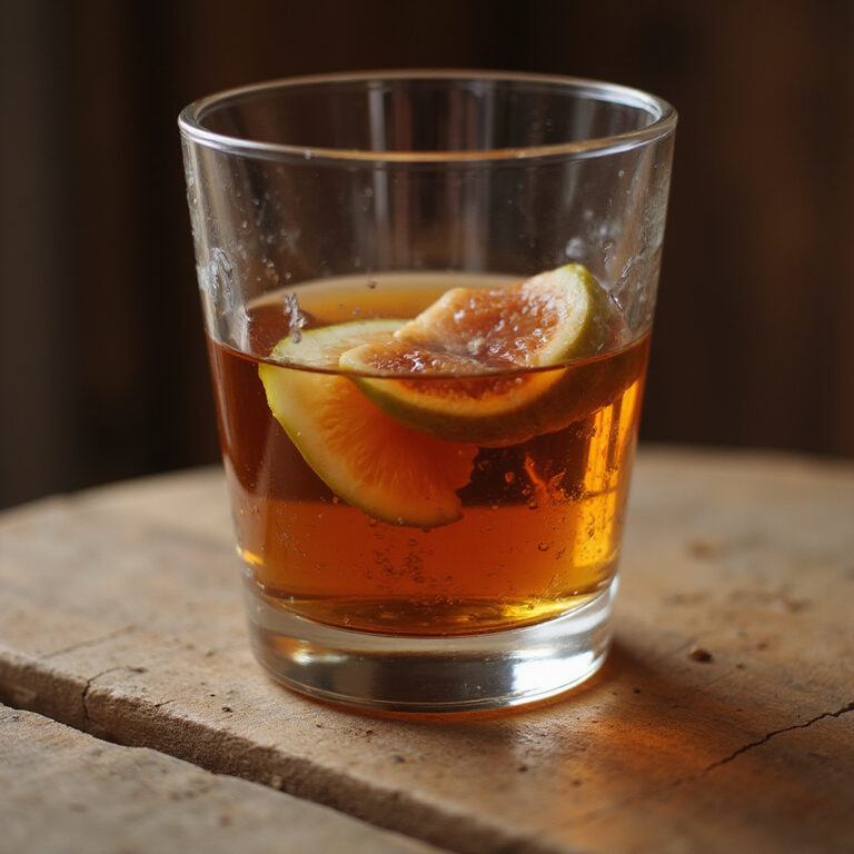 Boukha – tradycyjny figowy alkohol z Tunezji w kieliszku