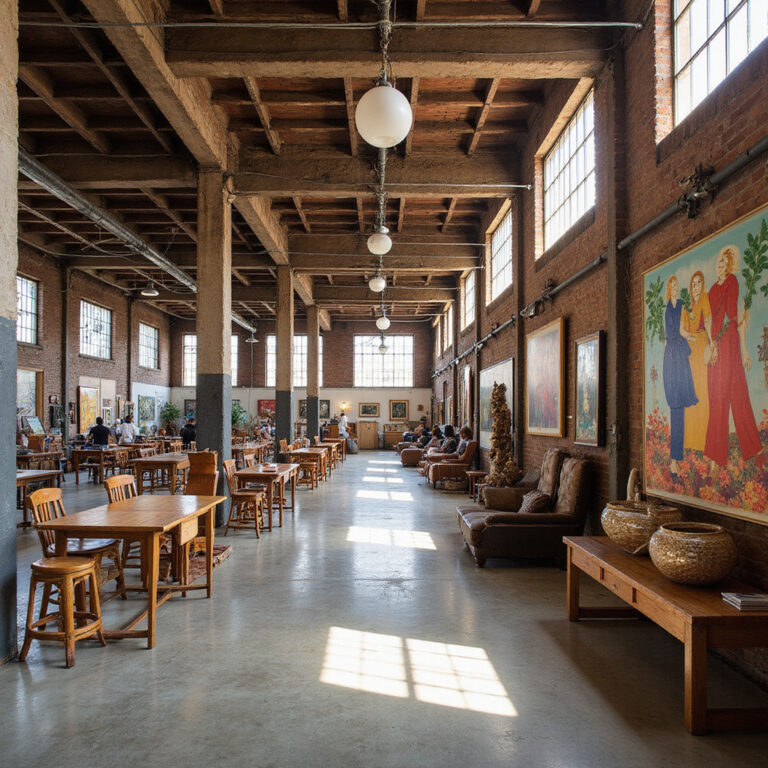 Fabrica La Aurora – dawna fabryka tekstyliów przekształcona w centrum sztuki, industrialna architektura, artystyczne galerie