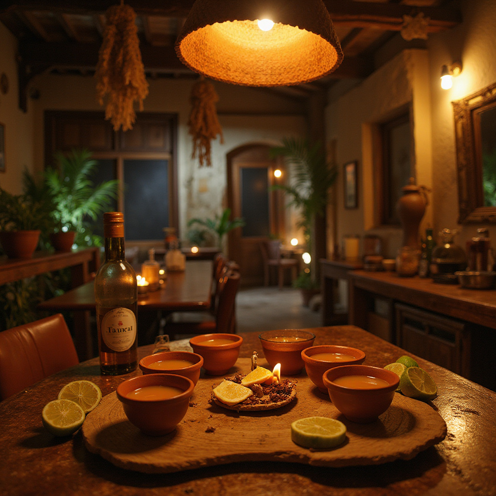 Degustacja mezcalu w tradycyjnym barze w Tulum