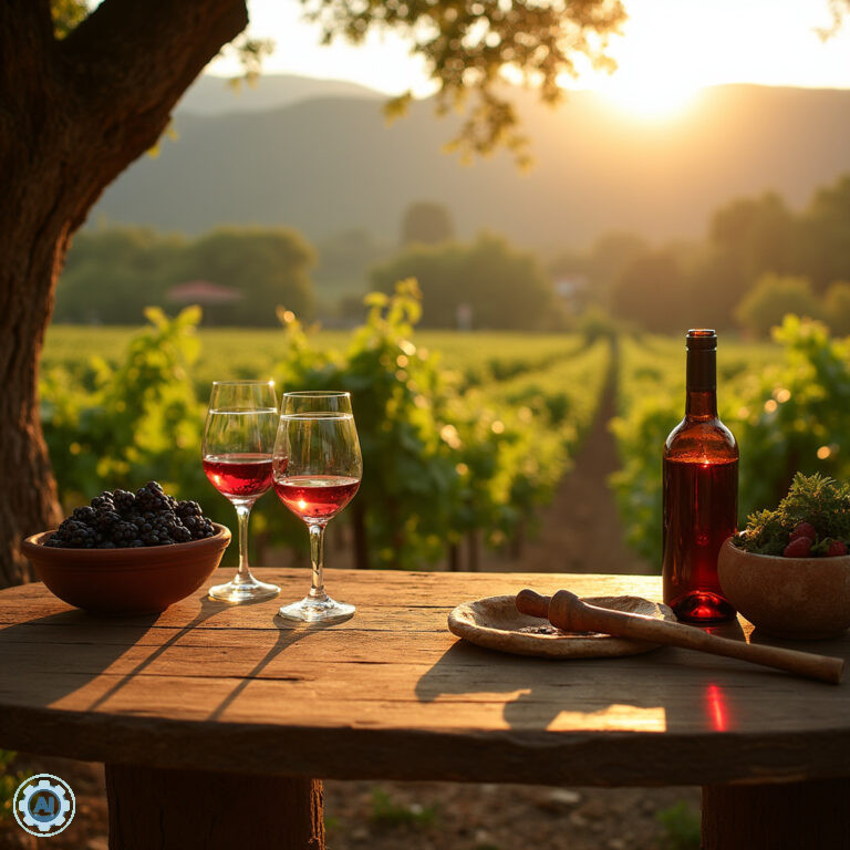 Degustacja tureckich win w winnicy Marmaris, słoneczne winnice, tradycyjne wino
