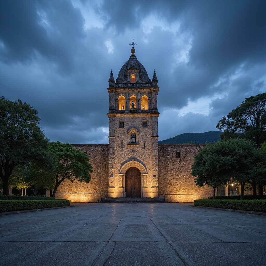 Monumentalna latarnia Faro a Colón w Santo Domingo, otoczona zielenią i betonową plazą