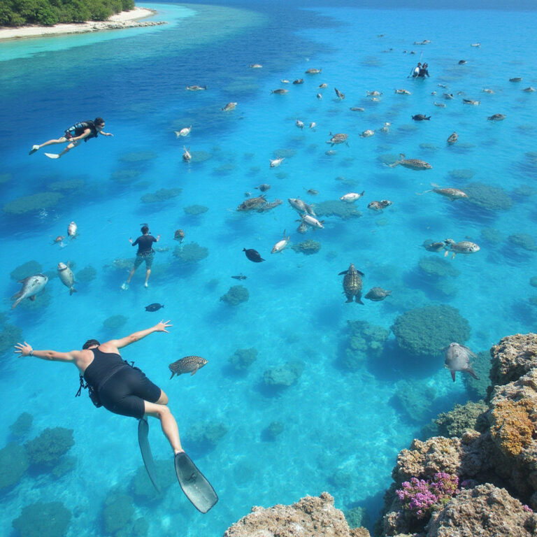 Mapa cenot Playa del Carmen z zaznaczonymi najpiękniejszymi miejscami do nurkowania