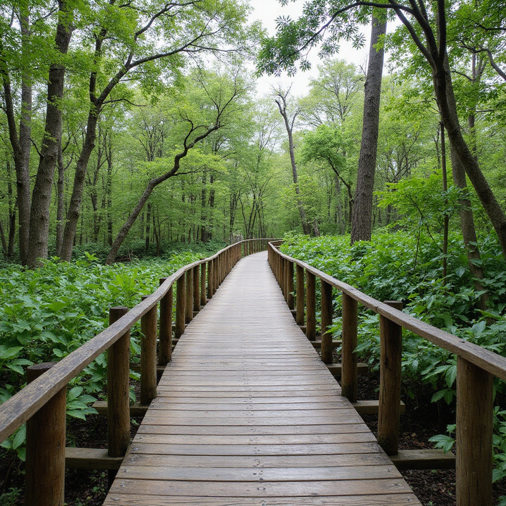 Spacer po drewnianych kładkach wśród namorzynów, lasy namorzynowe, trasa ornitologiczna