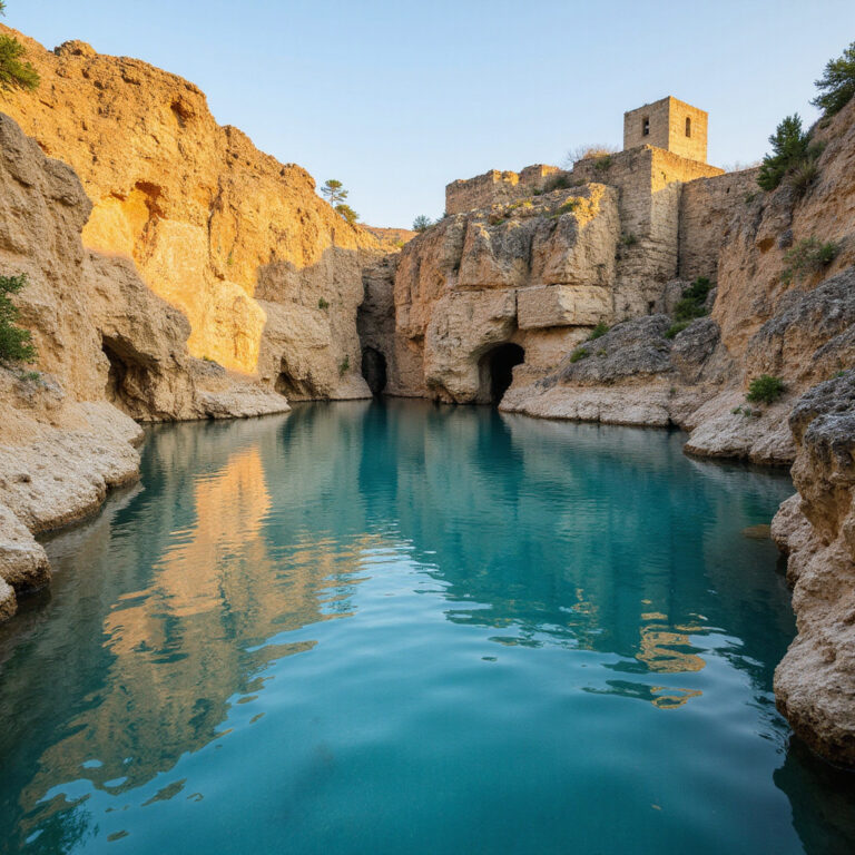 St. Peter’s Pool o świcie – turkusowa woda i złote klify Malta