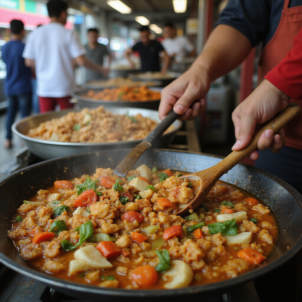 Street food w Bangkoku - aromatyczne dania na ulicznym straganie