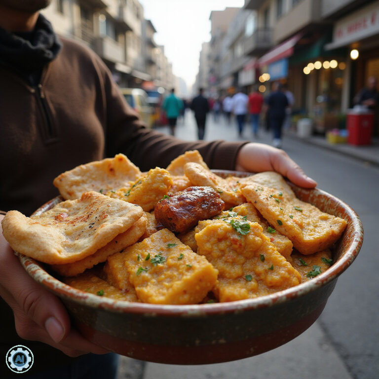 Street food w Kairze – koshary i inne lokalne przysmaki na tle tętniących życiem ulic