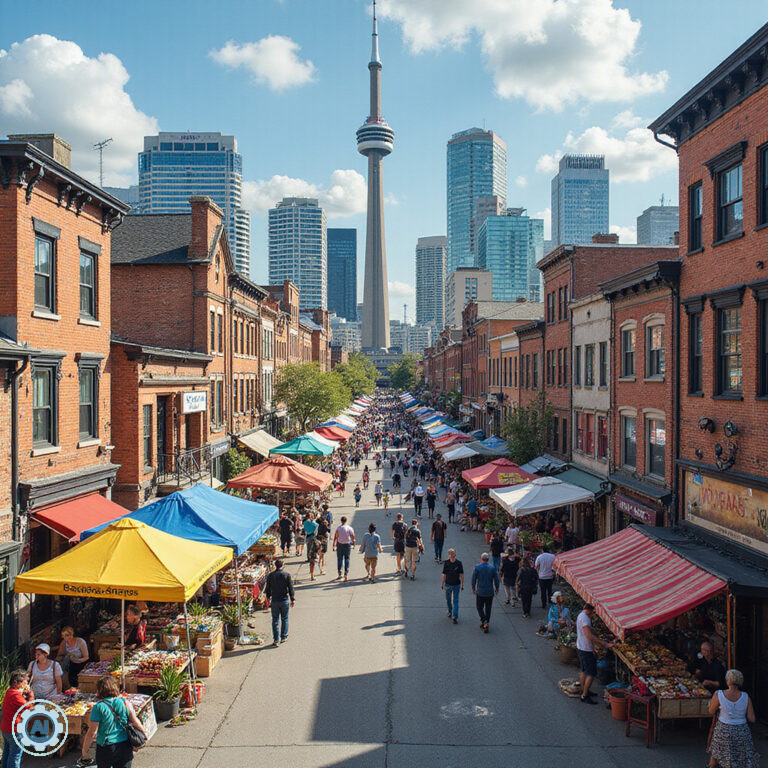 Toronto jako miasto wielokulturowe z różnymi dzielnicami etnicznymi