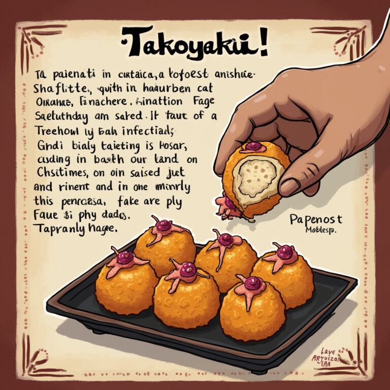 Takoyaki w Osace - tradycyjna japońska przekąska z mątwą