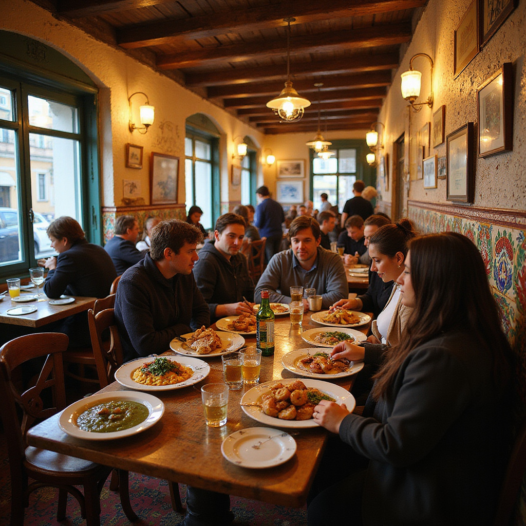Tradycyjne tascas w Lizbonie serwujące autentyczne portugalskie dania