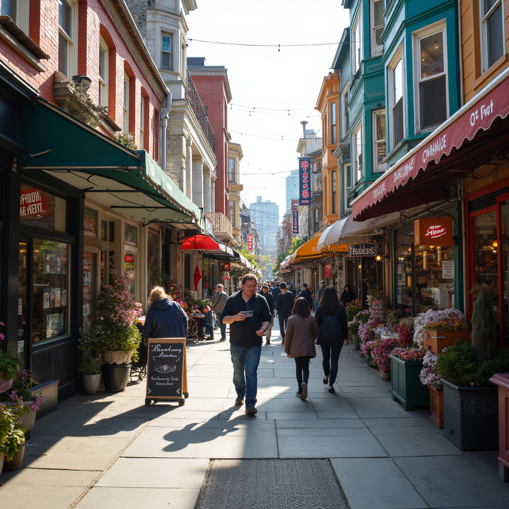 Ulica w Vancouver z mieszanką kultur i języków