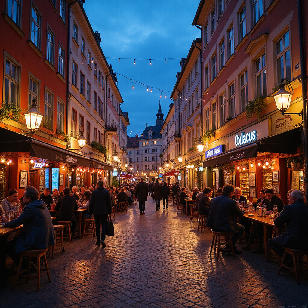 Ulica Wrocławska w Poznaniu, gdzie znajdują się popularne bary