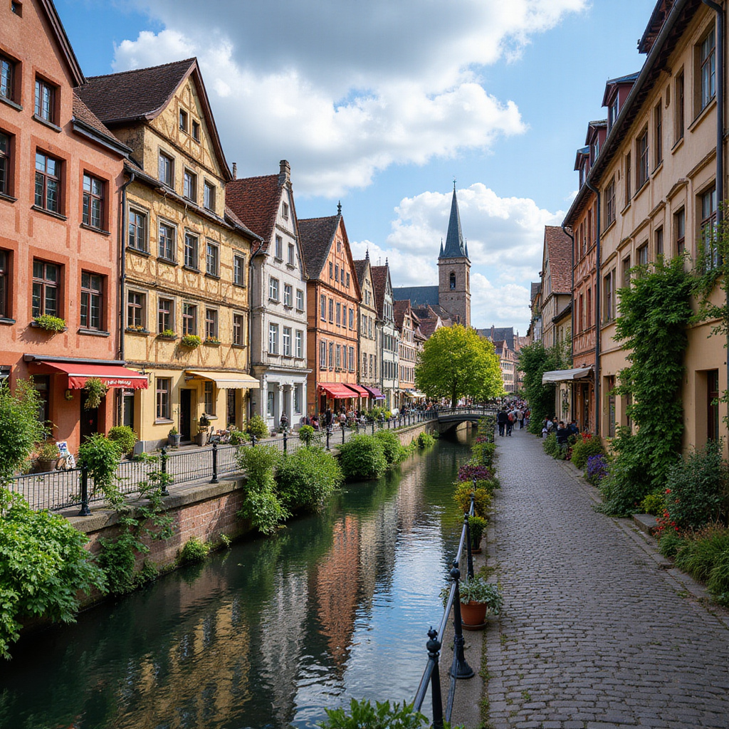 Spacer po dzielnicy Petite France w Strasburgu, kolorowe domy, kanały wodne