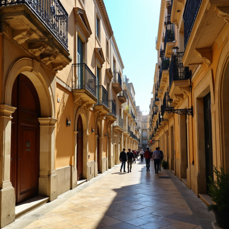 Valletta na własną rękę - widok na wąskie uliczki i barokową architekturę