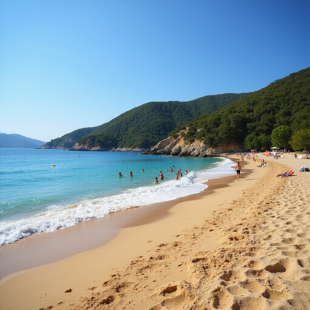 Złocista plaża Agios Ioannis w Pelionie - idealna dla rodzin z dziećmi