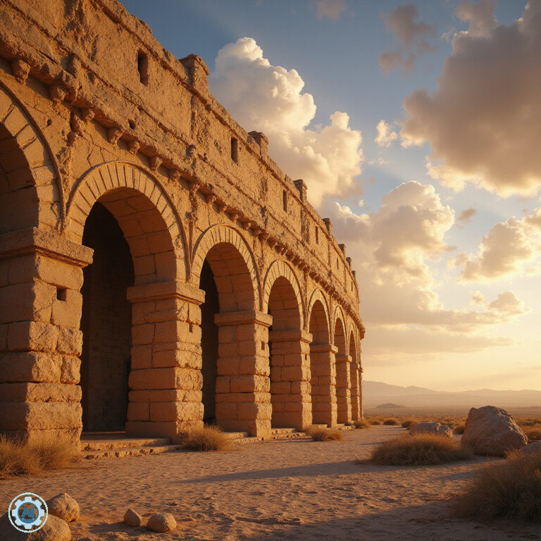 Amfiteatr El Djem w Thysdrus – starożytna arena wśród ruin