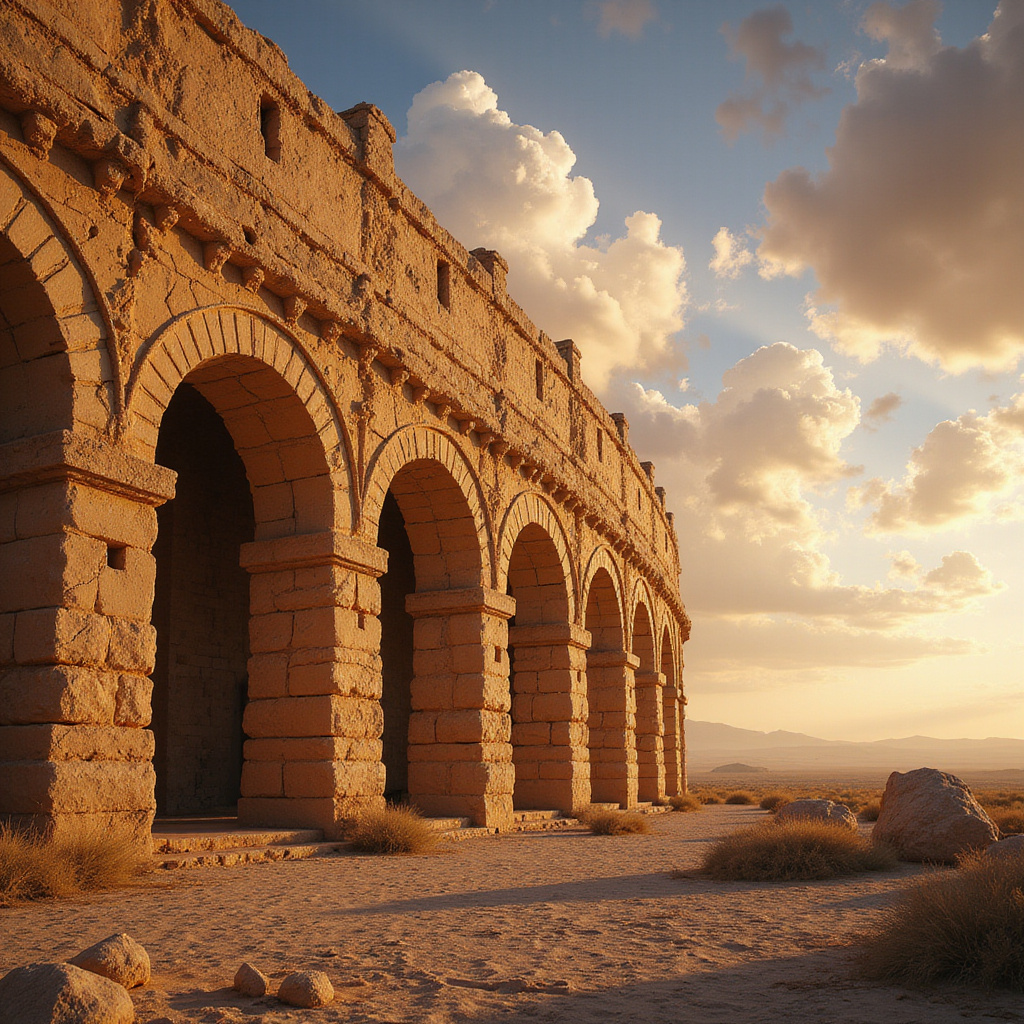 Amfiteatr El Djem w Thysdrus – starożytna arena wśród ruin