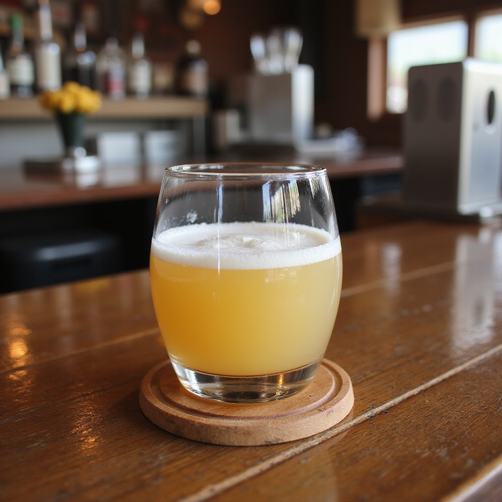 Kieliszek Mnazi - kokosowego wina palmowego w barze w Eastleigh