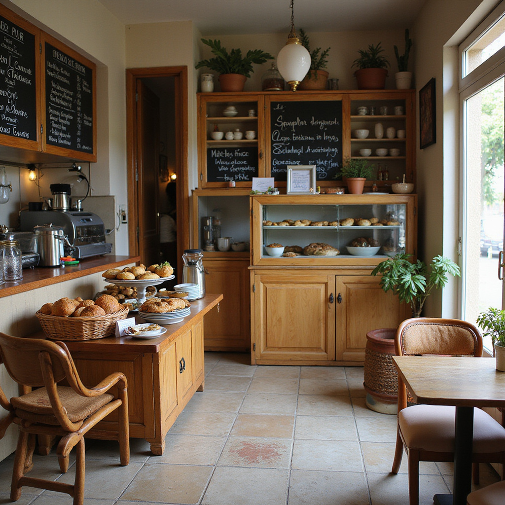 Rodzinna kawiarnia w Tunezji serwująca świeże pieczywo i lokalne przysmaki