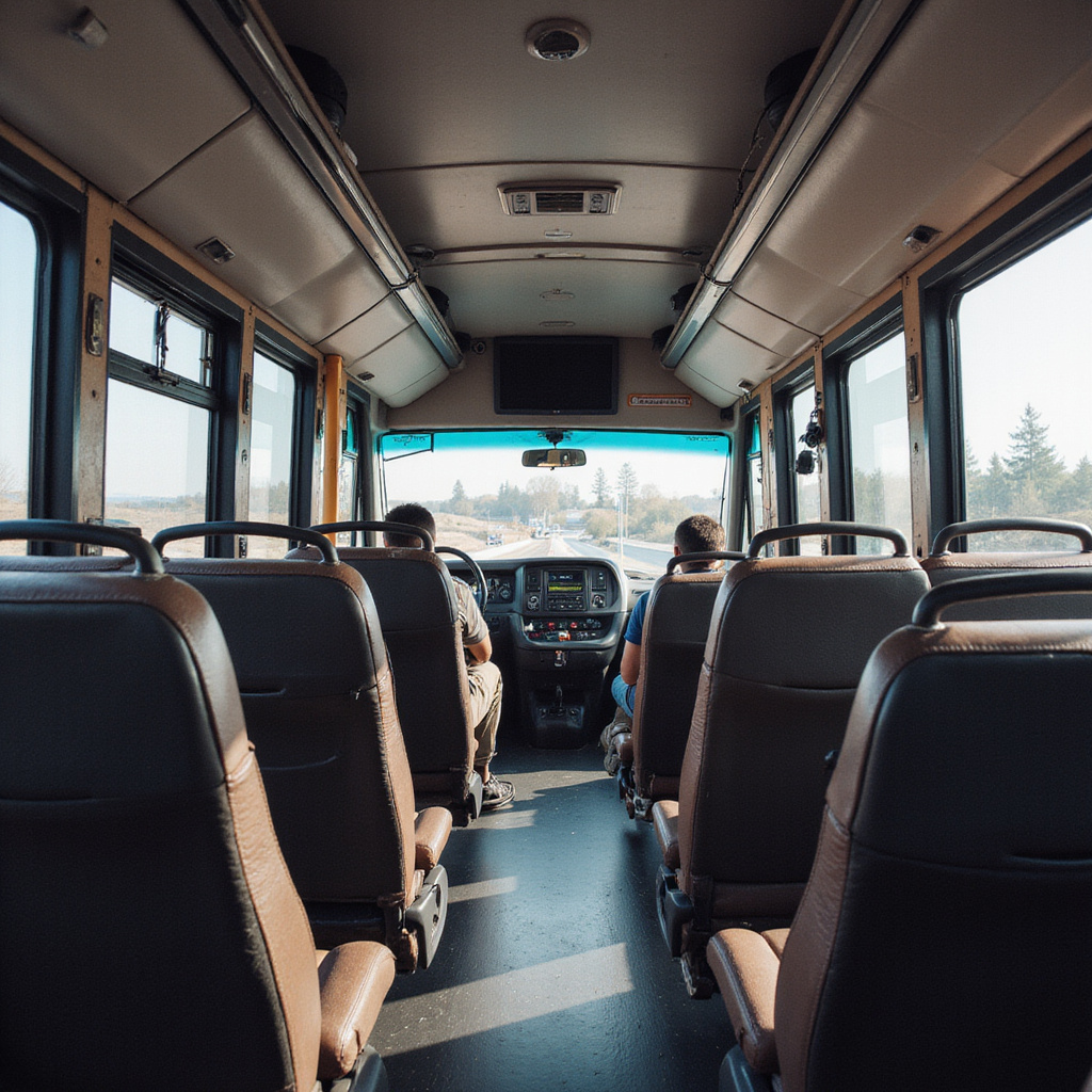 Wnętrze autobusu ADO - wygodne fotele i przestrzeń dla pasażerów