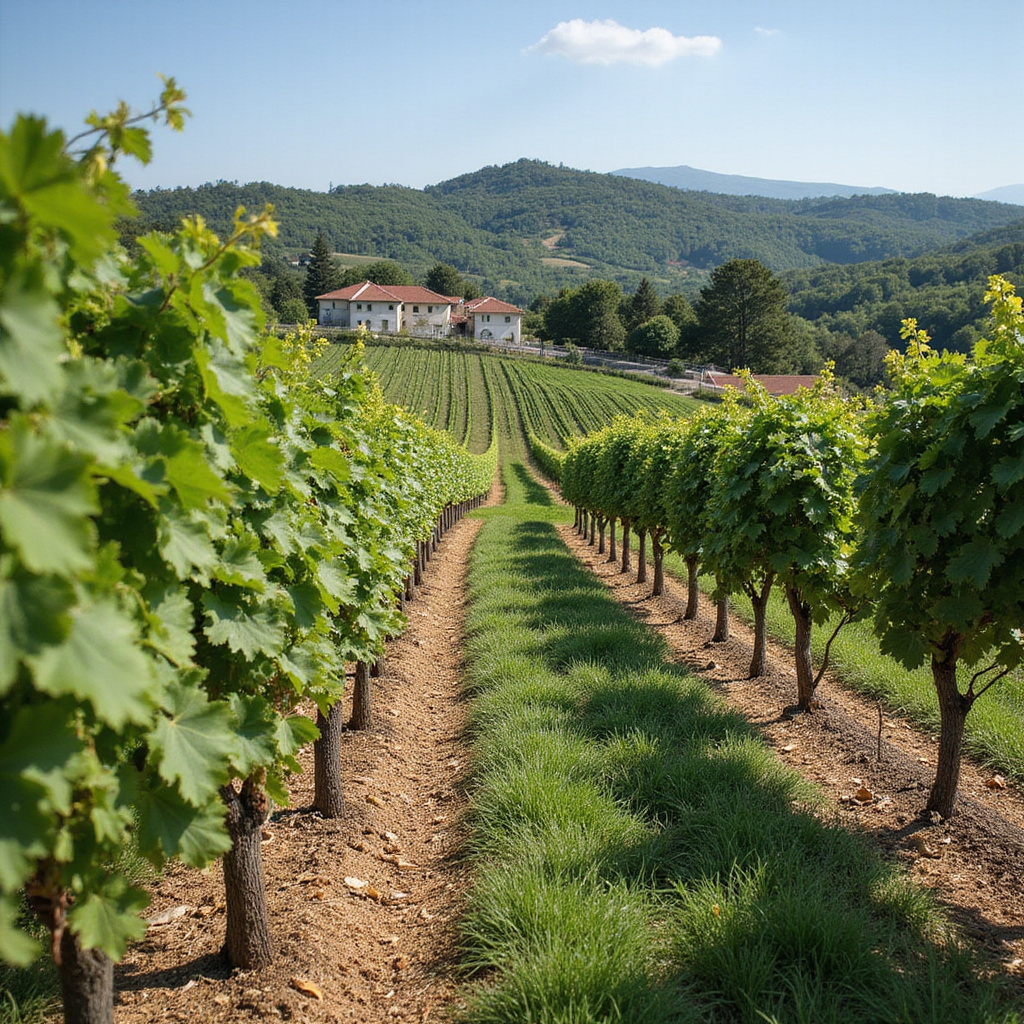Malvazija i Teran - wina Istrii na tle winnicy