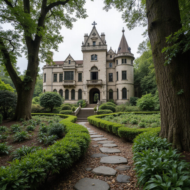 Quinta da Regaleira - widok na tajemnicze ogrody i architekturę w Sintrze