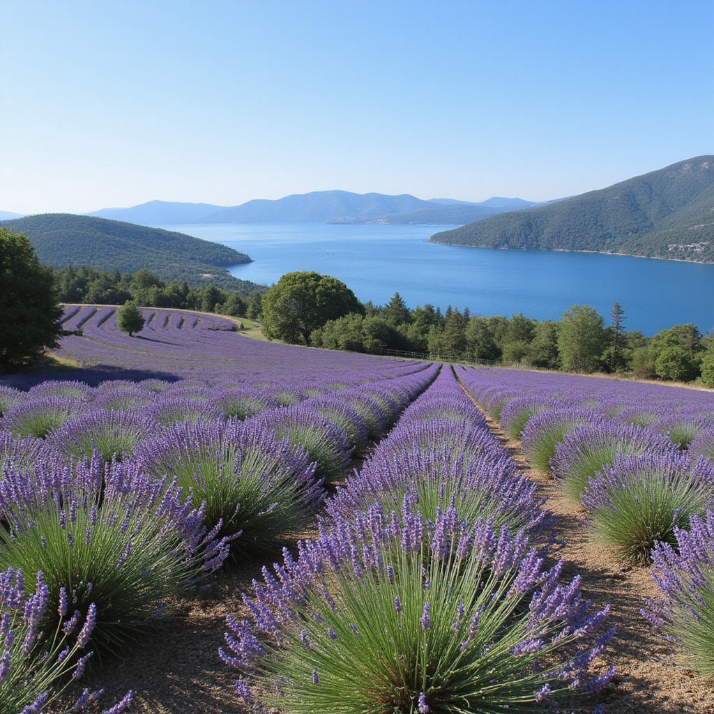 Widok na zatokę Hvar z lawendowymi polami w tle - raj dla turystów