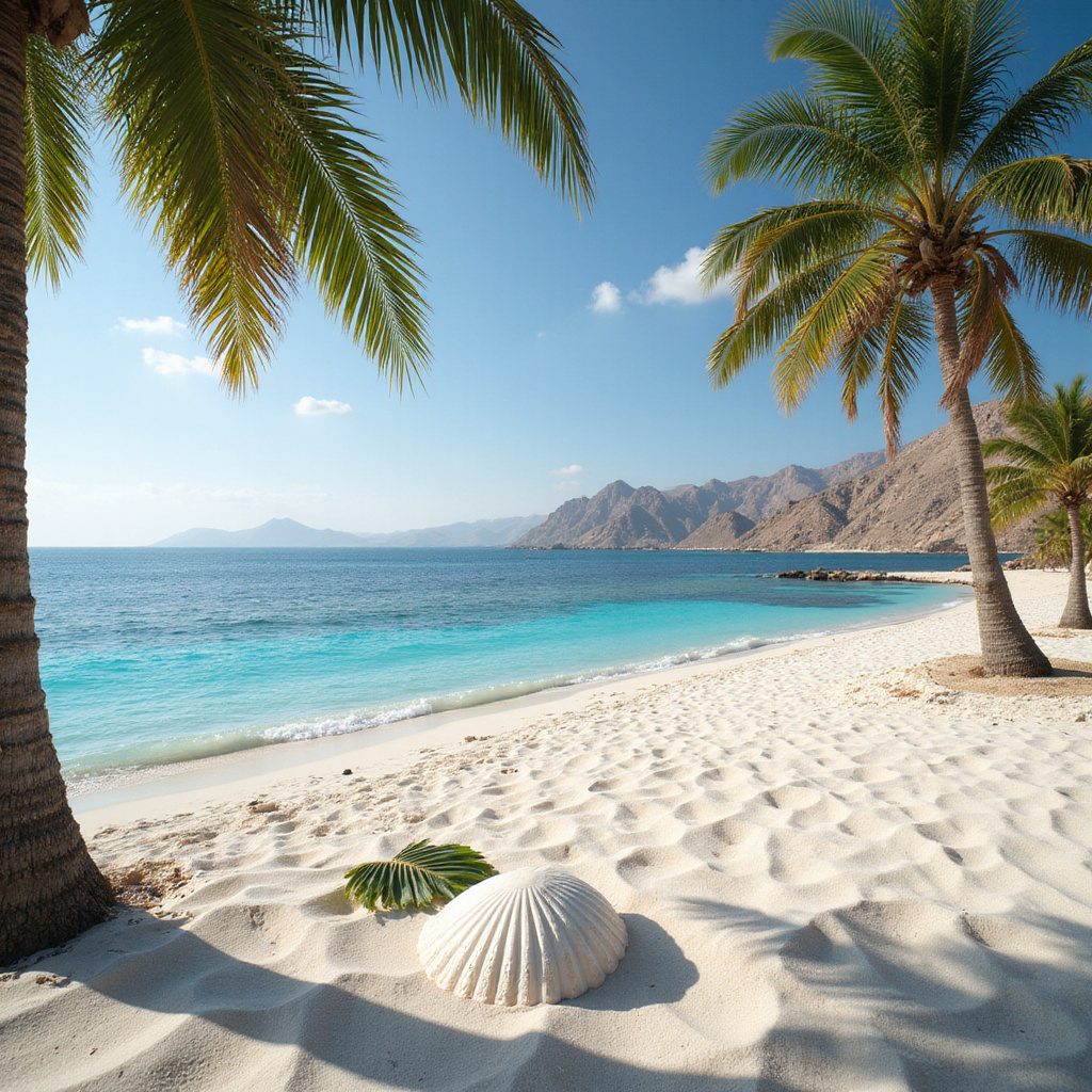 Egzotyczna plaża z palmami w Marsa Alam - idealne miejsce na relaks