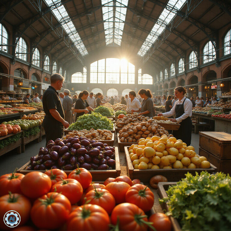 Rynek Centralny w Rydze z targowiskiem pełnym świeżych produktów i lokalnych specjałów